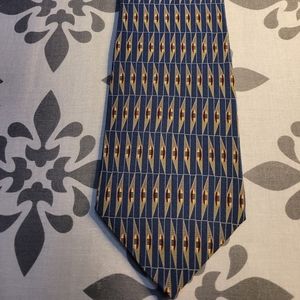 Graham & Lockwood Dark Blue Silk Tie